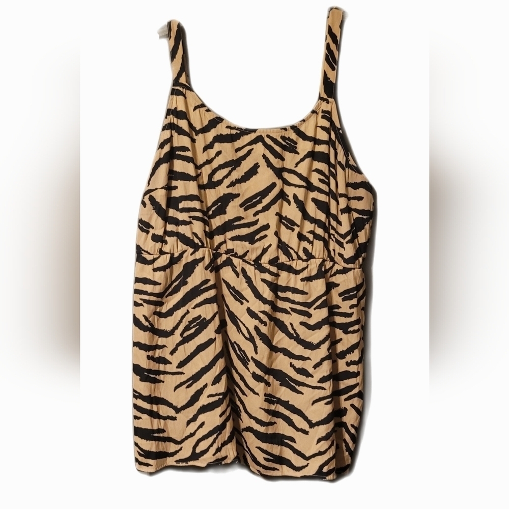 Maurices Womens Zebra Camisole Plus Size 0 Mob Wife